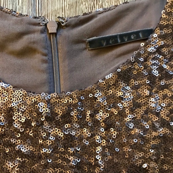 Velvet sequin top - Picture 3 of 5